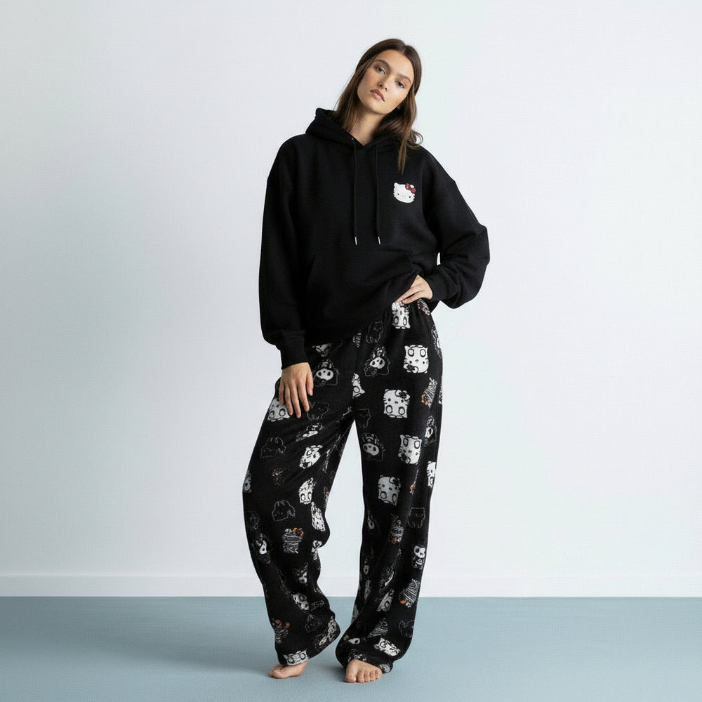 Bas de pyjama Hello Kitty - Halloween Noir